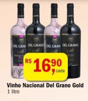 Ultrabox Vinho Nacional Del Grano Gold 1 litro oferta