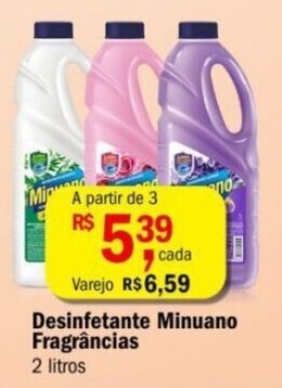 Ultrabox Desinfetante Minuano Fragrâncias 2 litros oferta