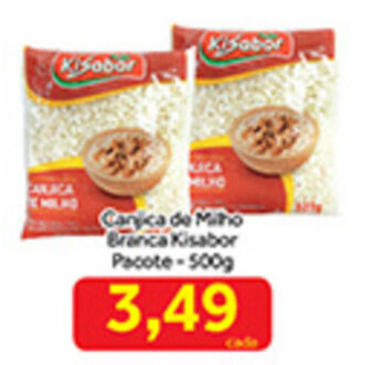Canjica de Milho Branca Kisabor pacote 500g
