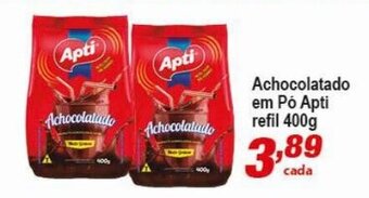 Ricoy Supermercados Achocolatado em Pó Apti refil 400g oferta