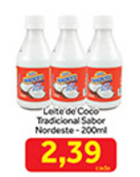 Shibata Supermercados Leite de Coco Tradicional Sabor Nordeste 200ml oferta