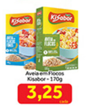 Shibata Supermercados Aveia em Flocos Kisabor 170g oferta