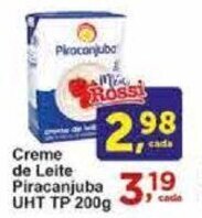 Rossi Supermercado Creme de Leite Piracanjuba UHT TP 200g oferta