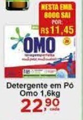 Rossi Supermercado Detergente em Pó Omo 1,6kg oferta