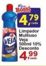Rossi Supermercado Limpador Multiuso Veja 500ml 10% Desconto oferta