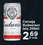 Rossi Supermercado Cerveja Budweiser lata 269ml oferta