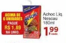 Rossi Supermercado Achoc Liq Nescau 180ml oferta