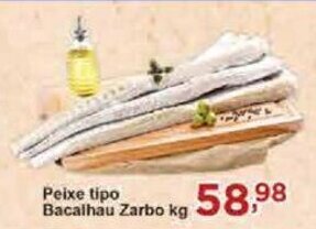 Rossi Supermercado Peixe Tipo Bacalhau Zarbo kg oferta