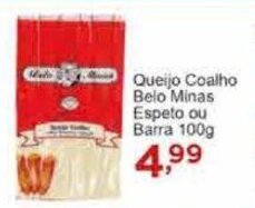 Queijo Coalho Belo Minas Espeto ou Barra 100g