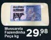 Rossi Supermercado Mussarela Fazendinha Peça kg oferta