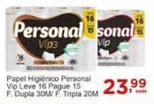 Rossi Supermercado Papel Higiênico Personal Vip Leve 16 Pague 15 oferta
