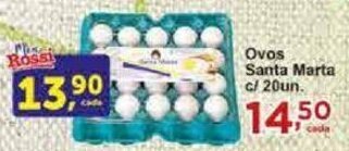 Rossi Supermercado Ovos Santa Marta c/ 20un. oferta