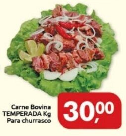 Supermercados Nori Carne Bovina TEMPERADA Kg Para churrasco oferta