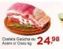 Rossi Supermercado Costela gaúcha ou acém c/ osso kg oferta