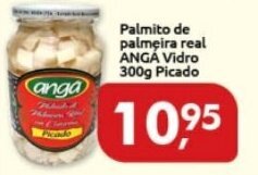 Palmito de palmeira real ANGA Vidro 300g Picado