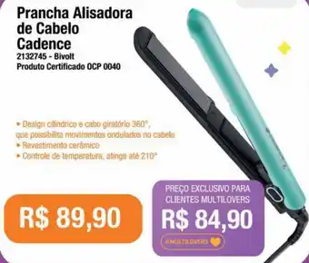 Prancha Alisadora de Cabelo Cadence