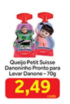 Shibata Supermercados Queijo Petit Suisse Danoninho Pronto para Levar Danone 70g oferta