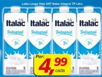 Supermercados Guanabara Leite Longa Vida UHT Italac Integral TP Litro oferta
