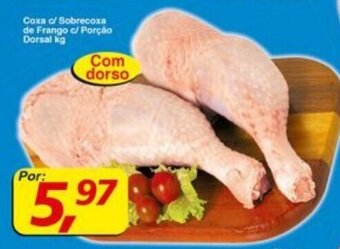 Supermercados Guanabara Coxa c/ Sobrecoxa de Frango c/ Porção Dorsal kg oferta