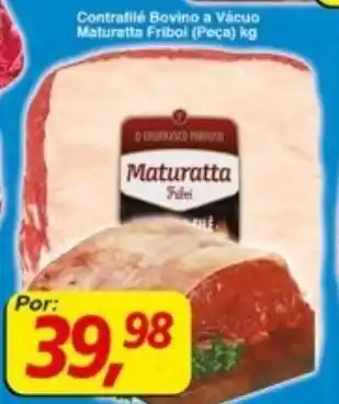Supermercados Guanabara Contrafilé Bovino a Vácuo Maturatta Friboi (Peça) kg oferta