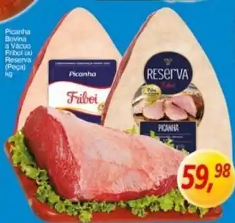 Supermercados Guanabara Picanha Bovina a vácuo Friboi ou Reserva (Peça) kg oferta
