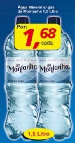 Supermercados Guanabara Água Mineral s/ gás da Montanha 1,5 Litro oferta