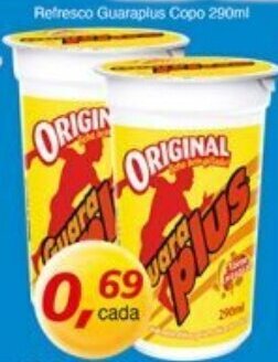 Supermercados Guanabara Refresco Guaraplus Copo 290ml oferta