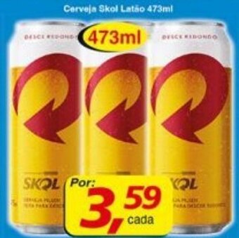 Supermercados Guanabara Cerveja Skol Latão 473ml oferta