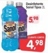 Cercadão Desinfetante Sanol Tipos 2L oferta