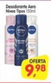 Cercadão Desodorante Aero Nivea Tipos 150ml oferta