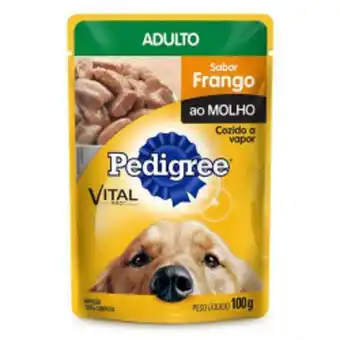 Cidade Supermercados Ração para cães pedigree vital pro adulto frango ao molho 100g oferta