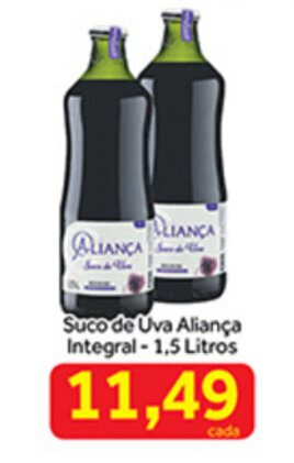 Shibata Supermercados Suco de Uva Alianca Integral 1.5L oferta