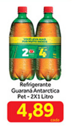 Shibata Supermercados Refrigerante Guarana Antarctica Pet 2x1L oferta