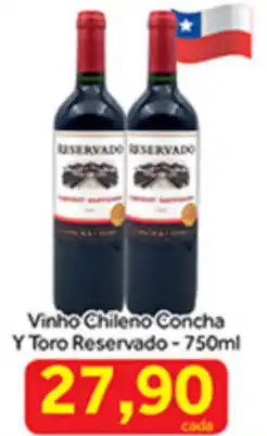 Shibata Supermercados Vinho Chileno Y Toro Reservado 750ml oferta