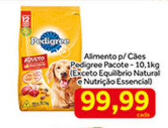 Shibata Supermercados Alimento p/ Caes Pedigree pacote 10.1kg oferta