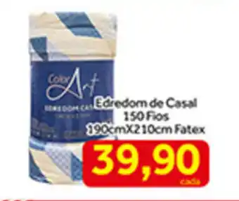 Shibata Supermercados Edredom de Casal 150 Fios 190cm x 210cm Fatex oferta