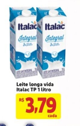 Leite Longa Vida Italac TP 1L
