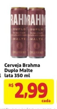 Mercado Extra Cerveja Brahma Duplo Malte Lata 350ml oferta