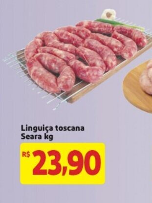 Mercado Extra Linguica toscana Seara 1kg oferta
