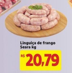 Mercado Extra Linguica de Frango Seara 1kg oferta