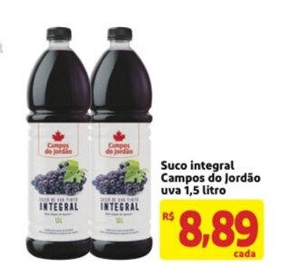 Suco Integral Campos do Jordao uva 1.5L