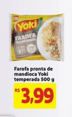Mercado Extra Farofa Pronta de Mandioca Yoki temperada 500g oferta