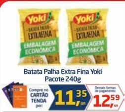 Tenda Atacado Batata palha extra fina yoki pacote 240g oferta