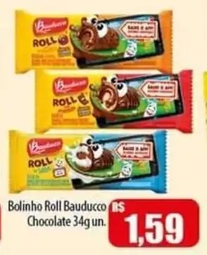 Proença Supermercados Bolinho Roll Bauducco Chocolate 34g un. oferta