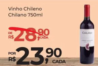 Super Luna Vinho Chileno Chilano 750ml oferta