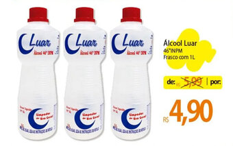 Atacadão Álcool Luar 46°INPM Frasco com 1L oferta