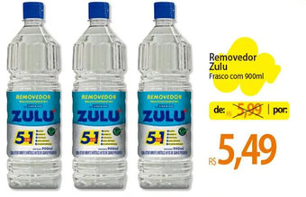 Atacadão Removedor Zulu Frasco com 900ml oferta