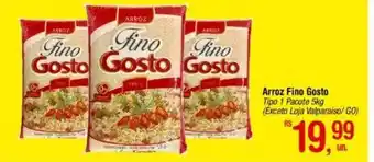 Fort Atacadista Arroz Fino Gosto Tipo 1 Pacote 5kg (Exceto Loja Valparaíso/GO) oferta