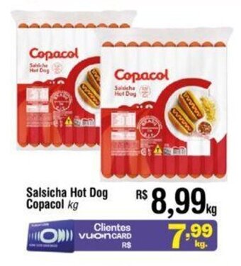 Fort Atacadista Salsicha Hot Dog Copacol kg oferta