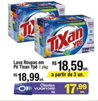 Fort Atacadista Lava Roupas em Pó Tixan Ypê 1,6kg oferta